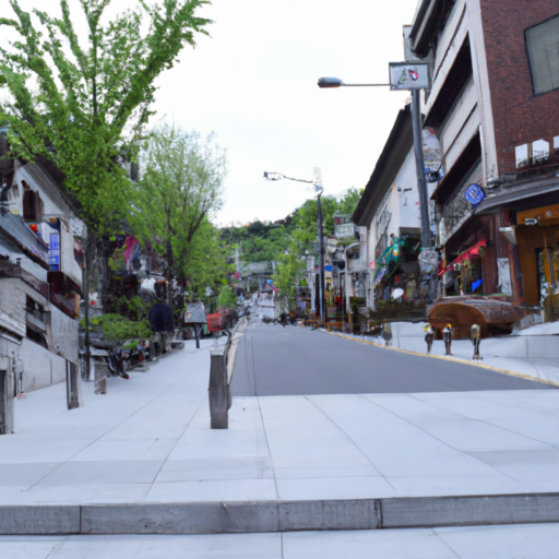 Calle Insadong en Seúl